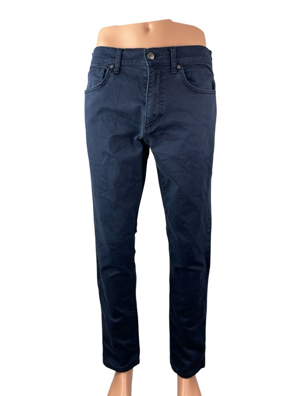 Joe's Mens Navy Blue High Rise Classic Slim Skinny Straight Denim Jeans Pants 31